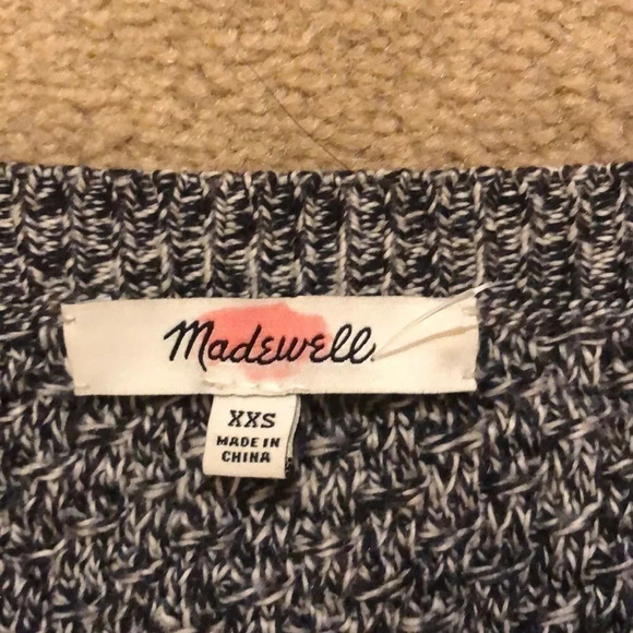 Madewell black and white sweater - Picture 3 of 4